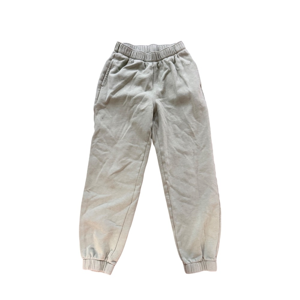 Hollister Womens High‎ Rise Jogger Sweatpants Sage Green Embroidered Logo XXS